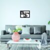 SSDECO.es | Cuadro Decorativo Breaking Bad - Arte en Madera Negro con Fondo Blanco, 30x41 cm - Decoración Moderna para Salón, Dormitorio y Oficina